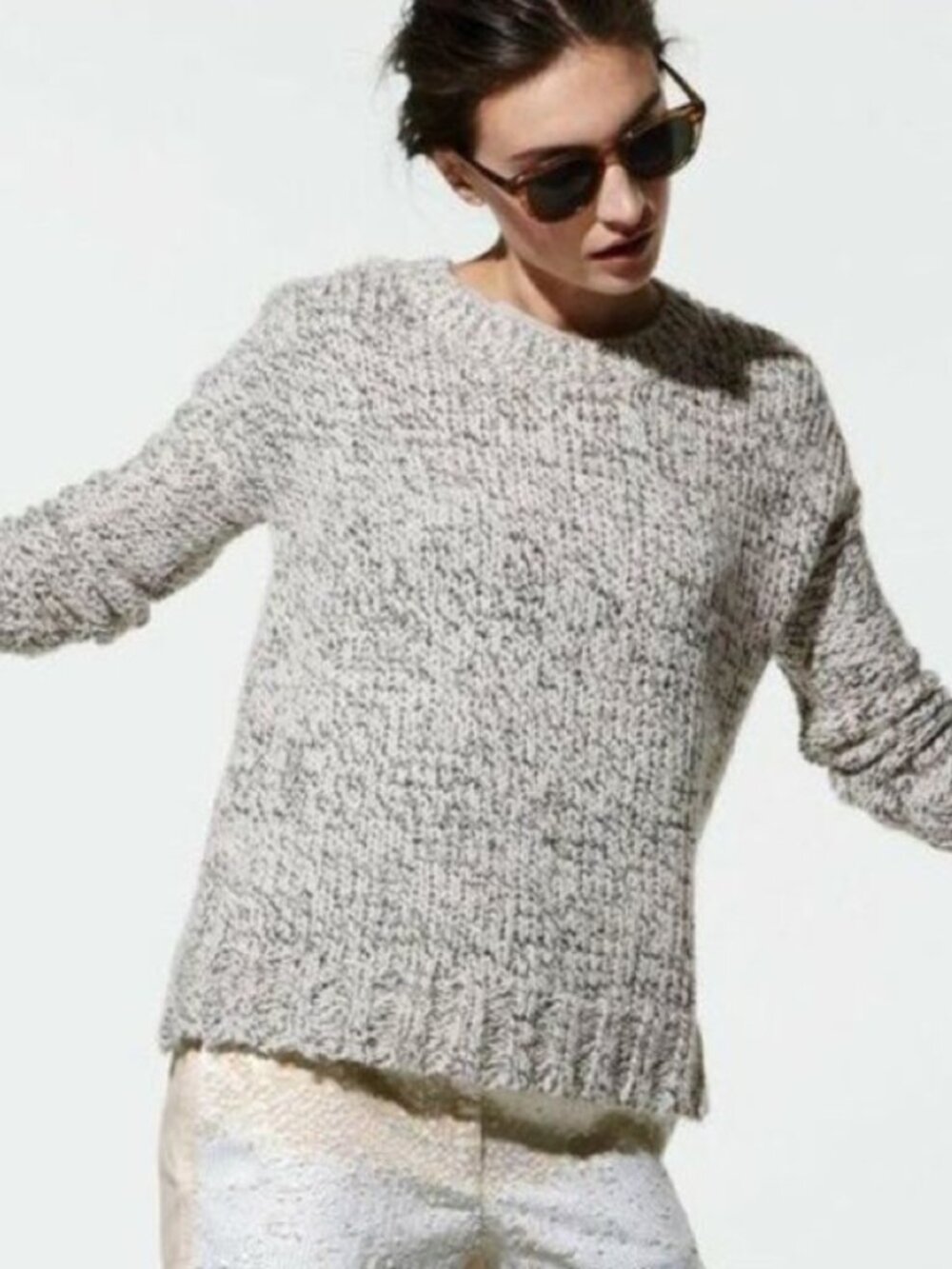 J.Crew Marled Drop-Shoulder Sweater